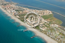 Photo aérienne de Frontignan plage 34