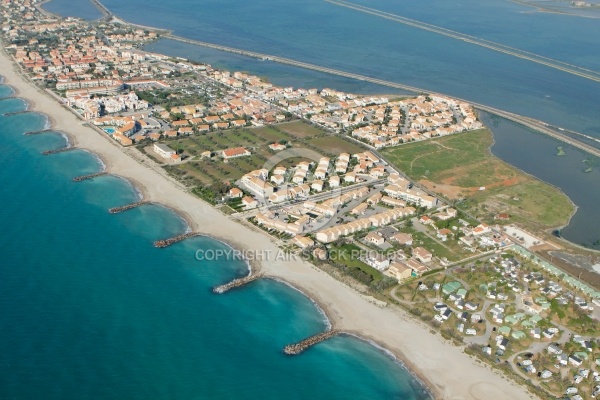 Photo aérienne de Frontignan plage 34