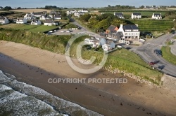 Photo aérienne de kervel plage