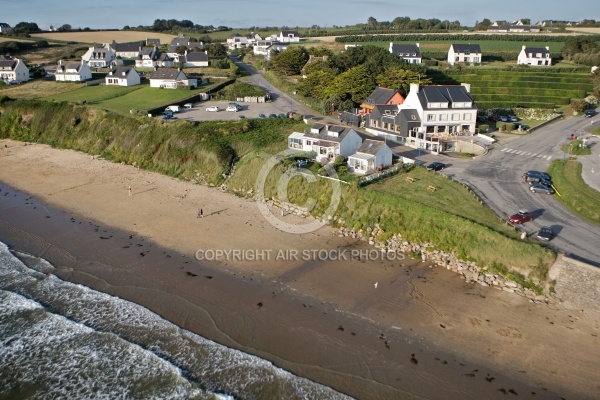 Photo aérienne de kervel plage