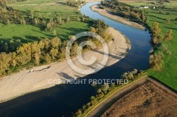 Photo aérienne de la Loire