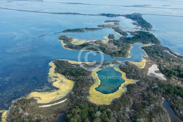 Photo aérienne de la petite Camargue, Saintes Maries de la Mer