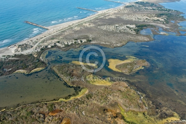 Photo aérienne de la petite Camargue