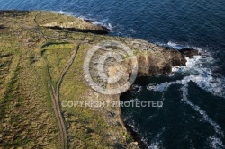 Photo aérienne de la Pointe de Tal ar Grip