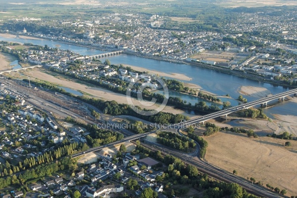 Photo aérienne de Loire, Saumur 49400