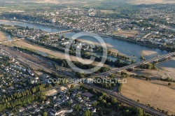Photo aérienne de Loire, Saumur, France