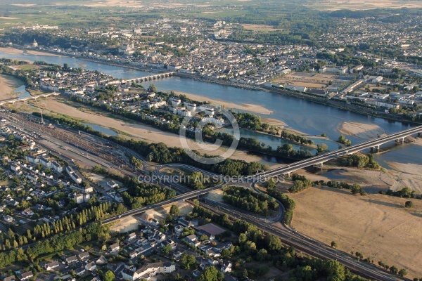 Photo aérienne de Loire, Saumur, France