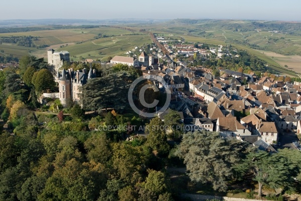 Photo aérienne du Château de Sancerre