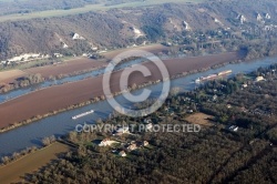 Photo aérienne du vexin, val de seine