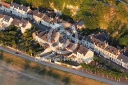 Photo aérienne du village de Chaumont-sur-Loire
