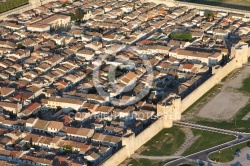 Photo aérienne fortification d Aigues-Mortes 30220