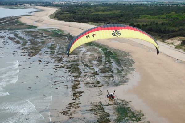 Photo aérienne paramoteur Vendée Jard-sur-mer