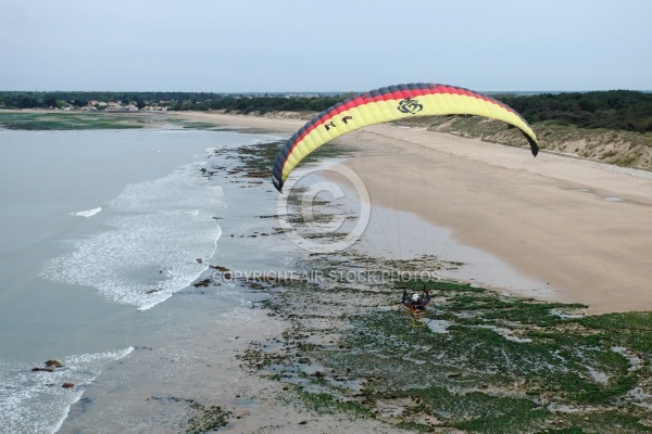 Photo aérienne paramoteur Vendée Jard-sur-mer