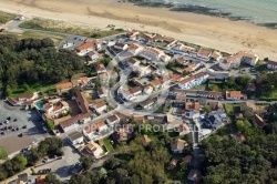 Photo aérienne plage du Rocher, Longeville-sur-Mer