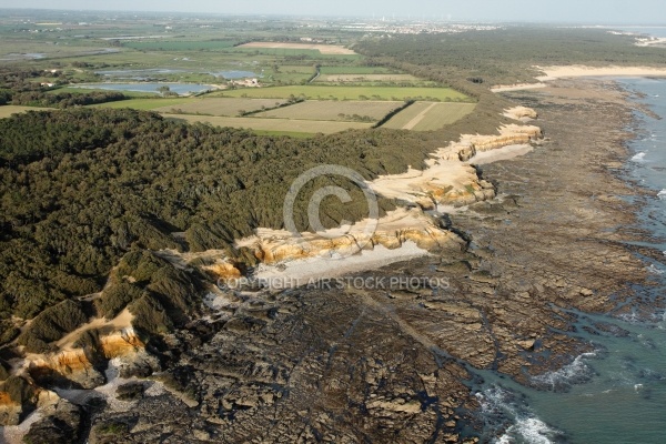 Photo aérienne pointe du Payré, Talmont-Saint-Hilaire