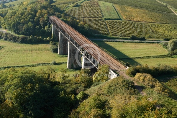 Photo aérienne pont chemin de fer à  Sancerre