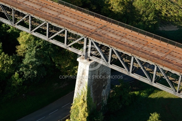 Photo aérienne pont chemin de fer à  Sancerre