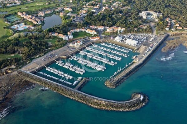 Photo aérienne port Bourgenay, Talmont-Saint-Hilaire