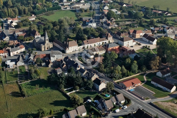 Photo aérienne village de Cronat 71