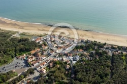 Photo aérienne plage du Rocher, Longeville-sur-Mer