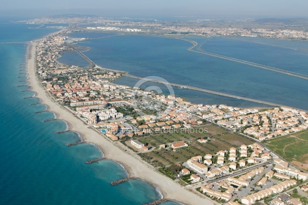 Photographie aérienne de Frontignan