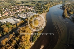 Photos aérienne de la Loire à Myennes 58