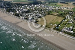 Plage de Pentrez vue du ciel , Finistère