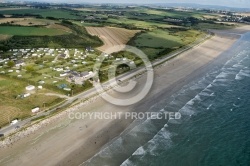 Plage de Pentrez vue du ciel , Finistère