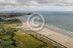 Plage de Pentrez vue du ciel , Finistère