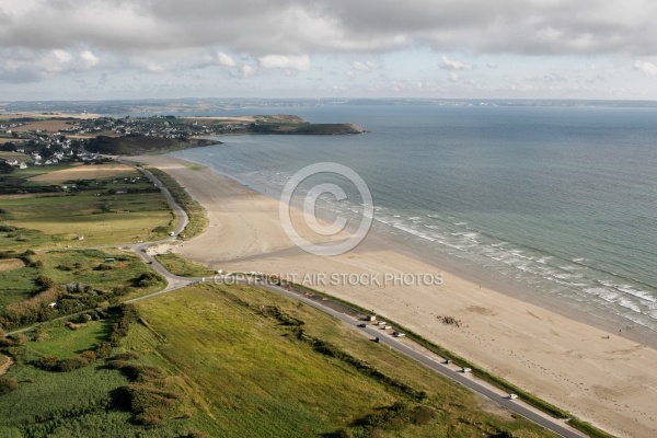 Plage de Pentrez vue du ciel , Finistère