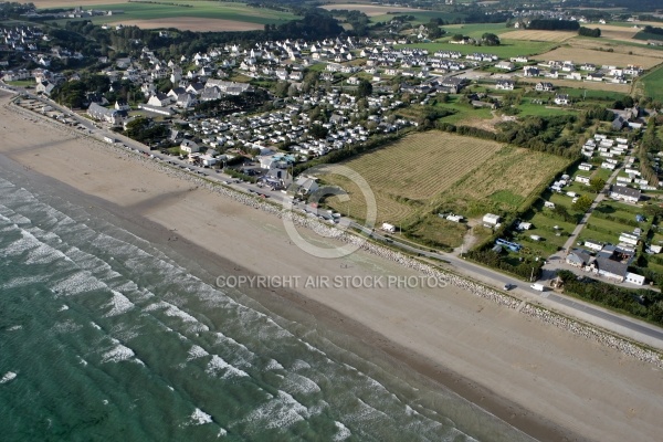 Plage de Pentrez vue du ciel , Finistère