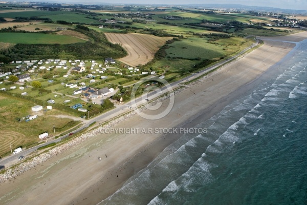 Plage de Pentrez vue du ciel , Finistère