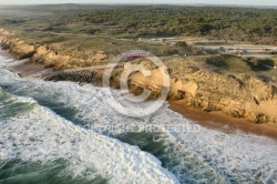 Plage de Sauveterre, Olonne-sur-Mer vue du ciel