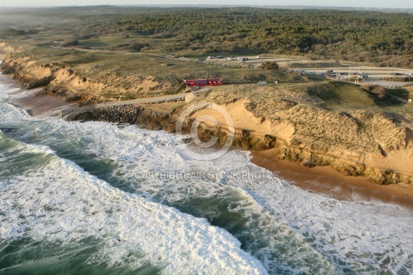 Plage de Sauveterre, Olonne-sur-Mer vue du ciel