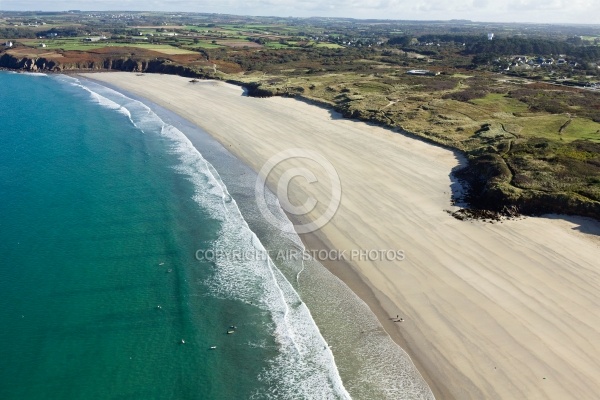 Plage des Blancs Sablons, Le conquet  vue du ciel