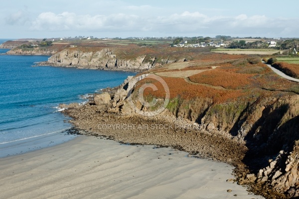 Plage des Blancs Sablons, Le conquet  vue du ciel