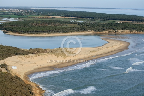 Plage du veillon et estuaire du payré, Vendée 85