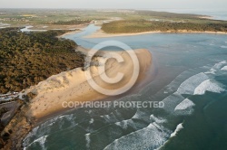 Plage du Veillon, Talmont-Saint-Hilaire vue du ciel