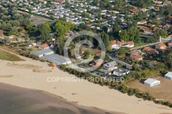 Plage la Hume Gujan-Mestras vue du ciel