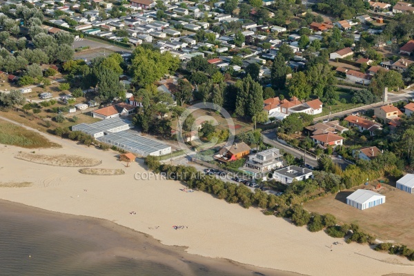 Plage la Hume Gujan-Mestras vue du ciel