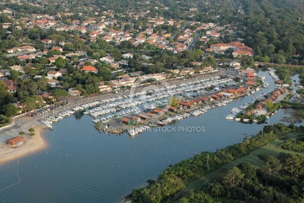 Plage la Hume Gujan-Mestras vue du ciel