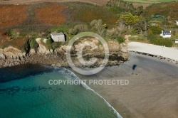 Plouarzel , Bretagne Finistère vue du ciel