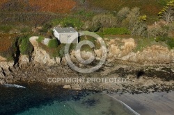 Plouarzel , Bretagne Finistère vue du ciel