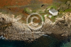 Plouarzel , Bretagne Finistère vue du ciel