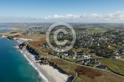Plouarzel , Bretagne Finistère vue du ciel Plouarzel , Bretagne Finistère vue du ciel