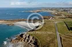 Plouarzel , Bretagne Finistère vue du ciel