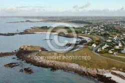 PloudalmÃ©zeau Porsquen , Bretagne FinistÃ¨re vue du ciel