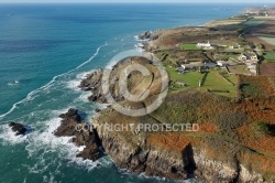 Plougonvelin, Bretagne Finistère vue du ciel