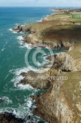 Plougonvelin, Bretagne Finistère vue du ciel