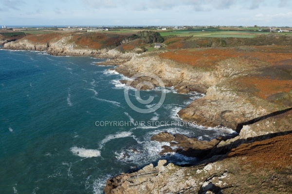 Plougonvelin, grève de Keryunan vue du ciel